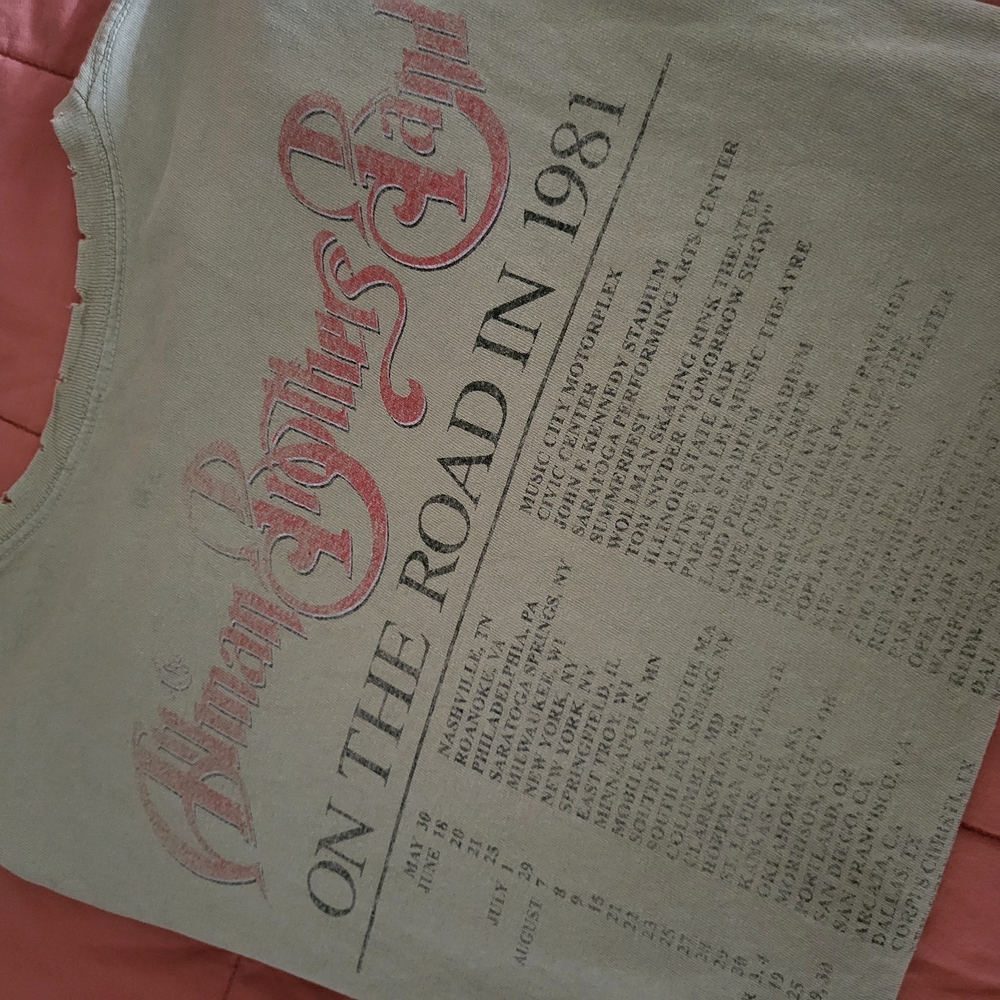 Allman Brothers Beige Graphic Tee